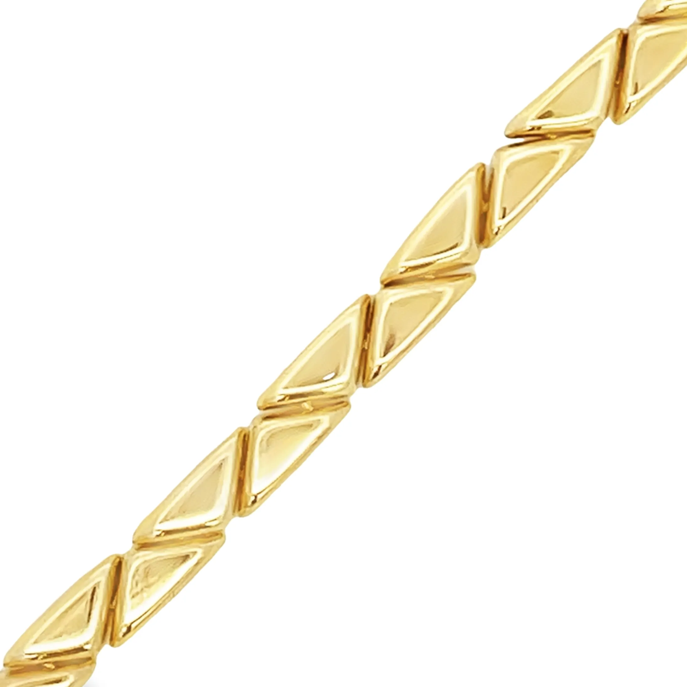 14K Gold Spike Bracelet