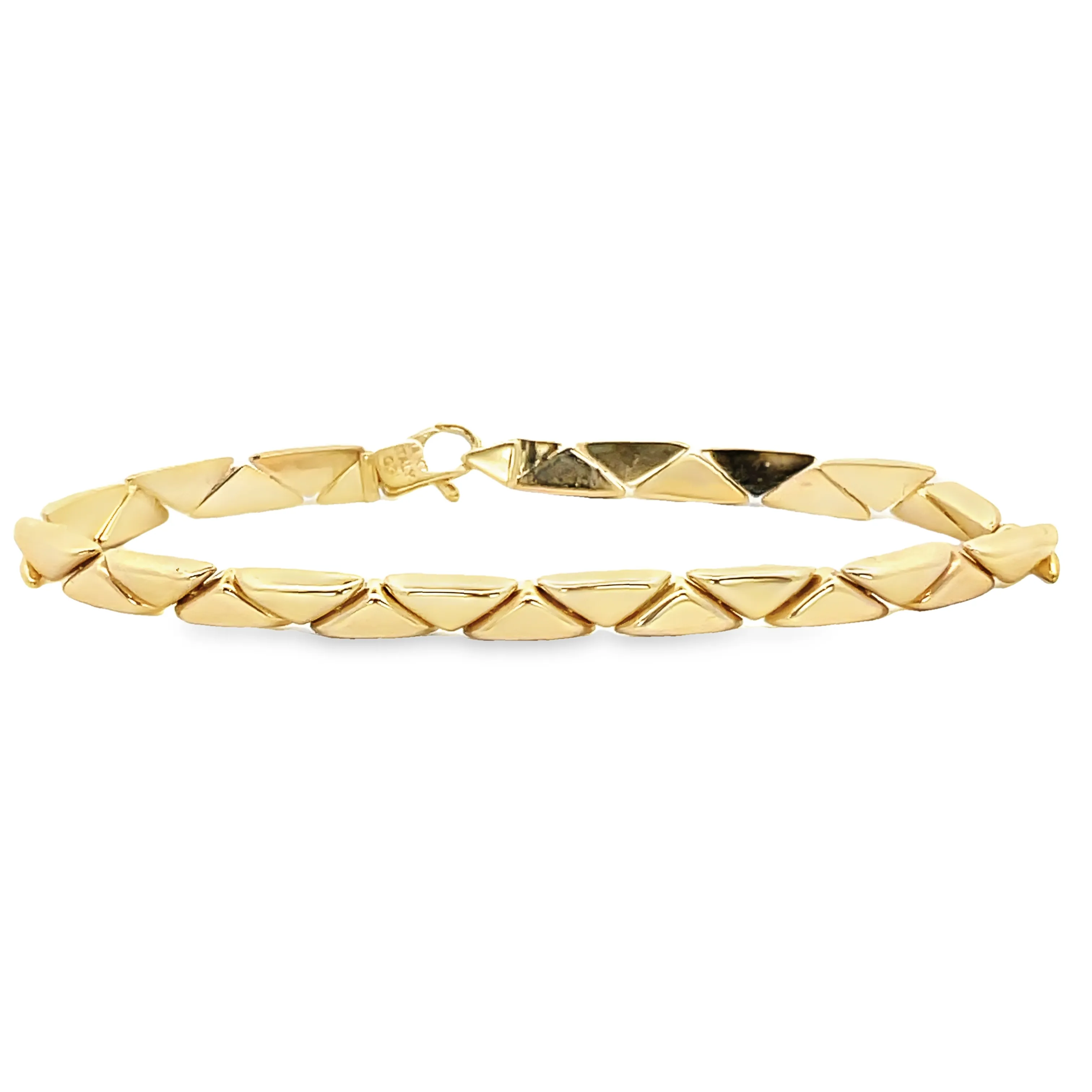 14K Gold Spike Bracelet