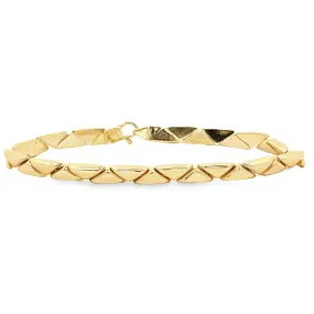 14K Gold Spike Bracelet