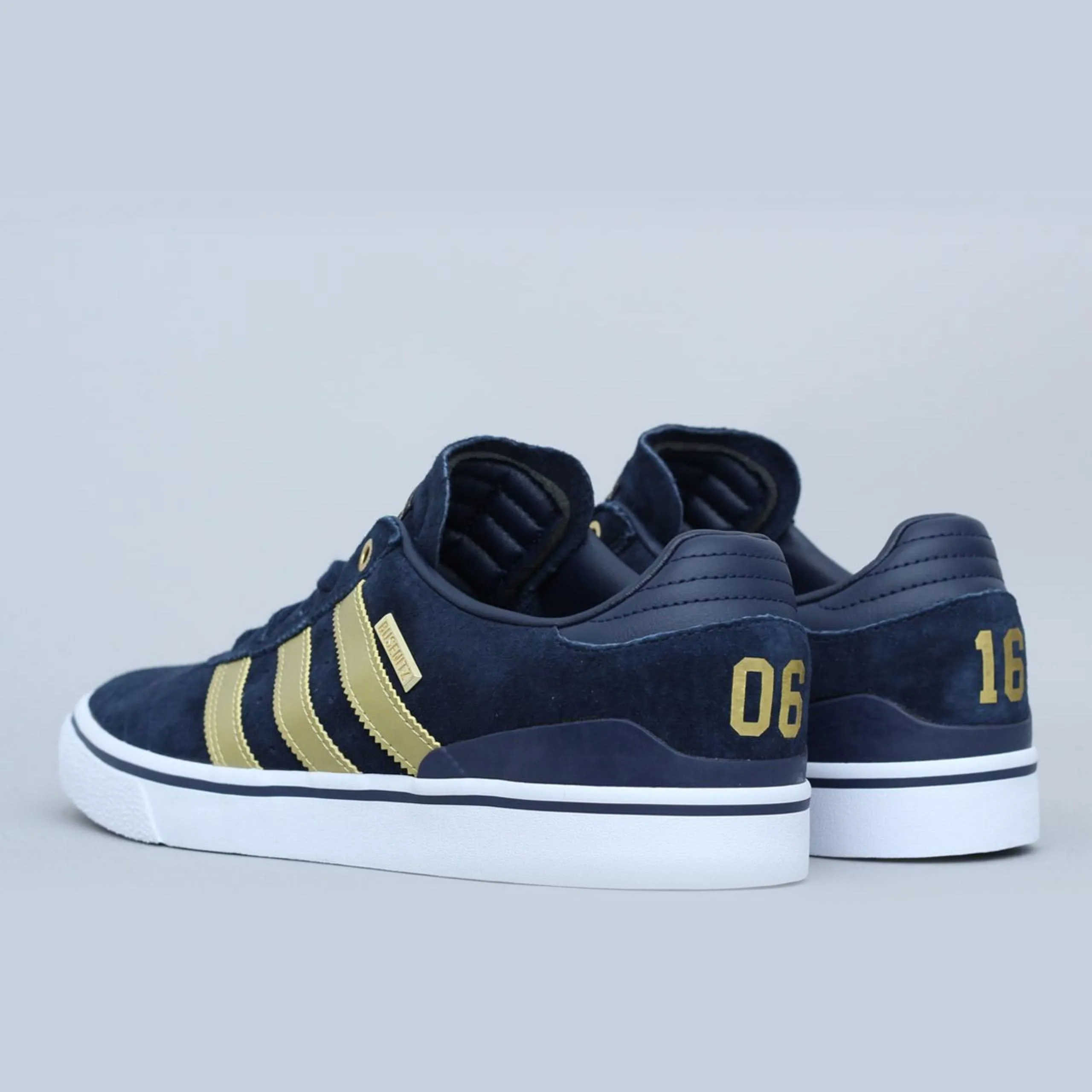 adidas Busenitz Vulc Adv Shoes 10 Year Anniversary Collegiate Navy / Gold / Footwear White