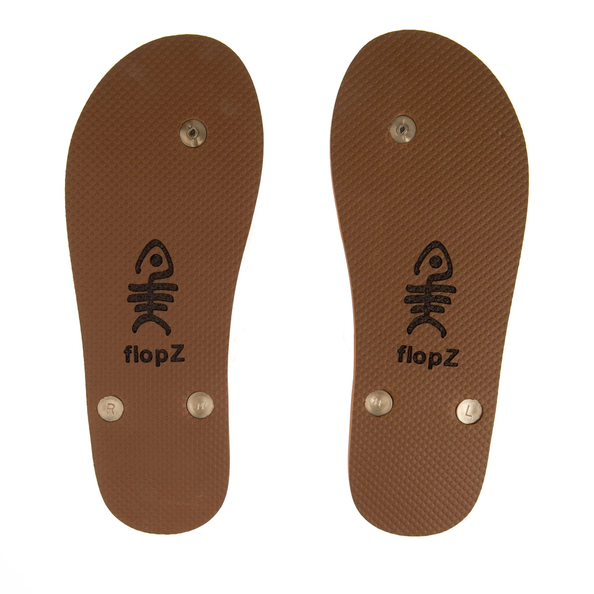 Amber Flip Flops with Gold straps