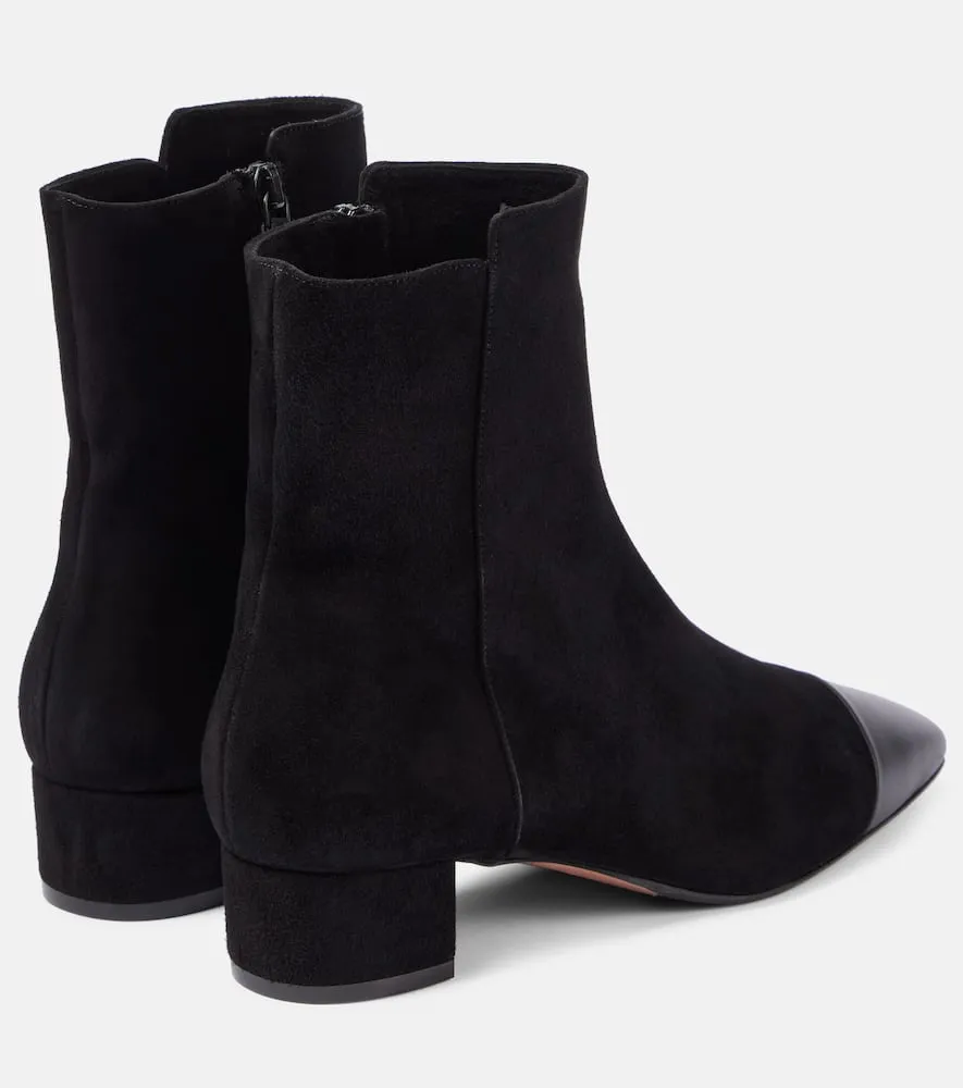 Aquazzura French Flirt suede booties