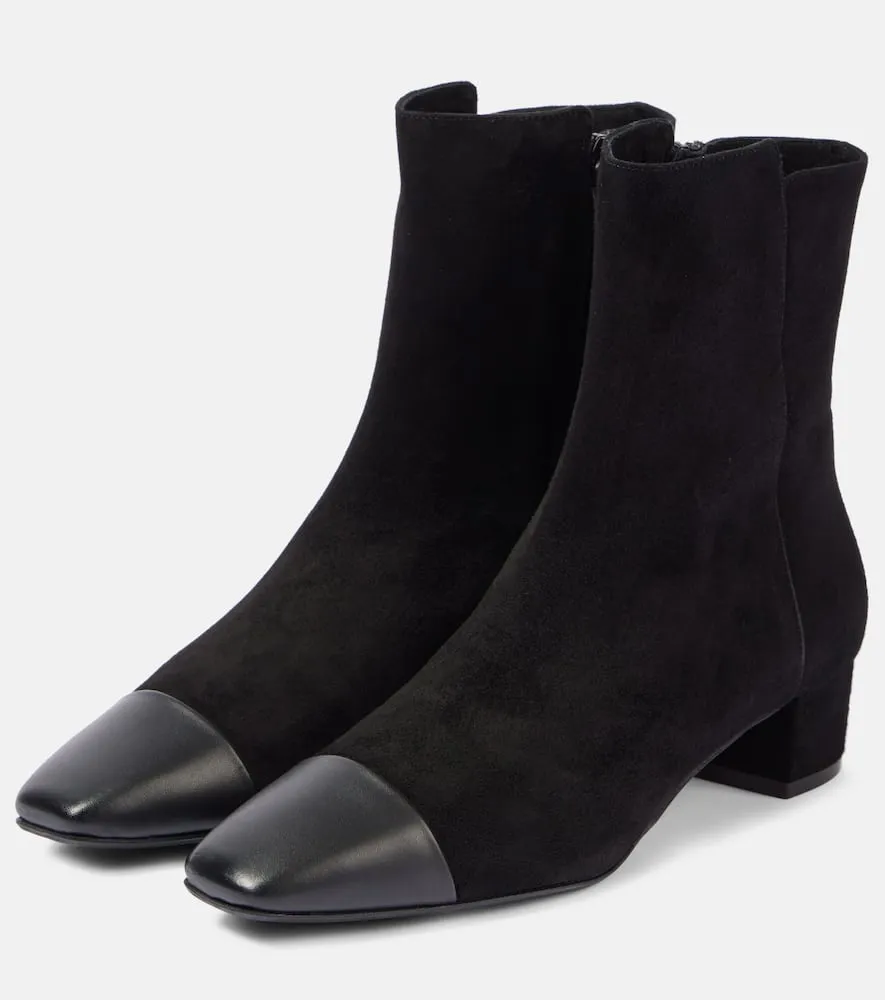 Aquazzura French Flirt suede booties