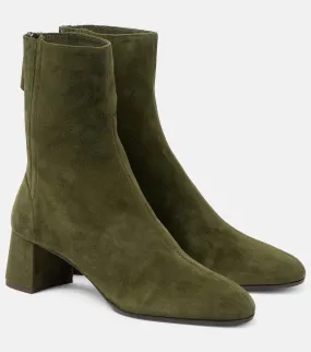 Aquazzura Saint Honore 50 suede ankle boots