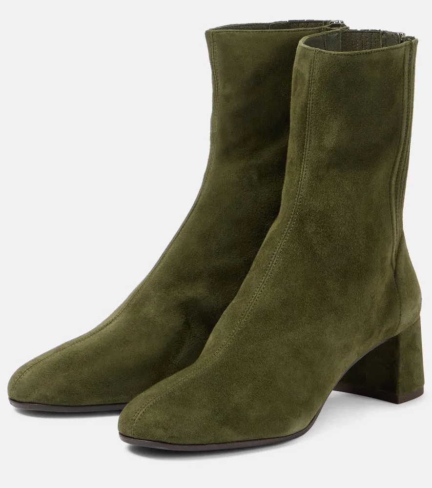 Aquazzura Saint Honore 50 suede ankle boots
