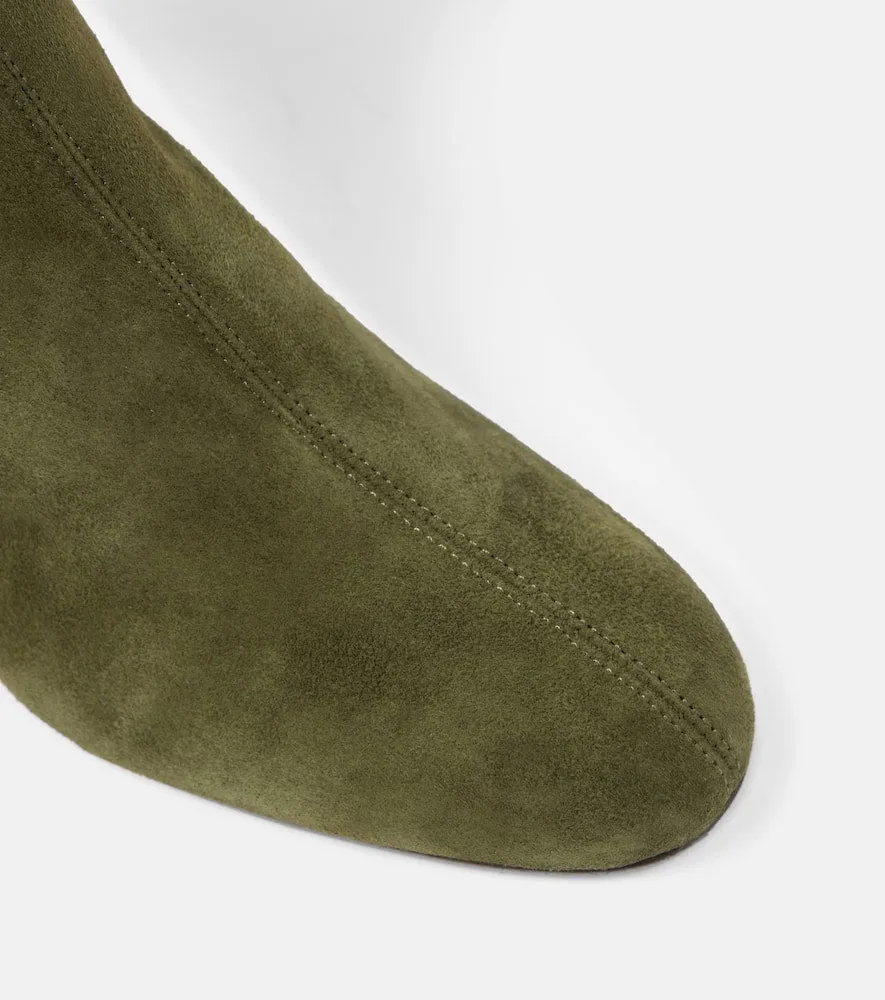 Aquazzura Saint Honore 50 suede ankle boots