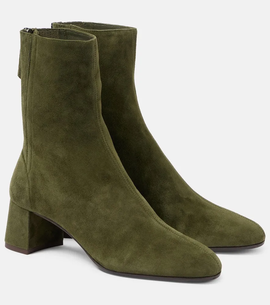 Aquazzura Saint Honore 50 suede ankle boots