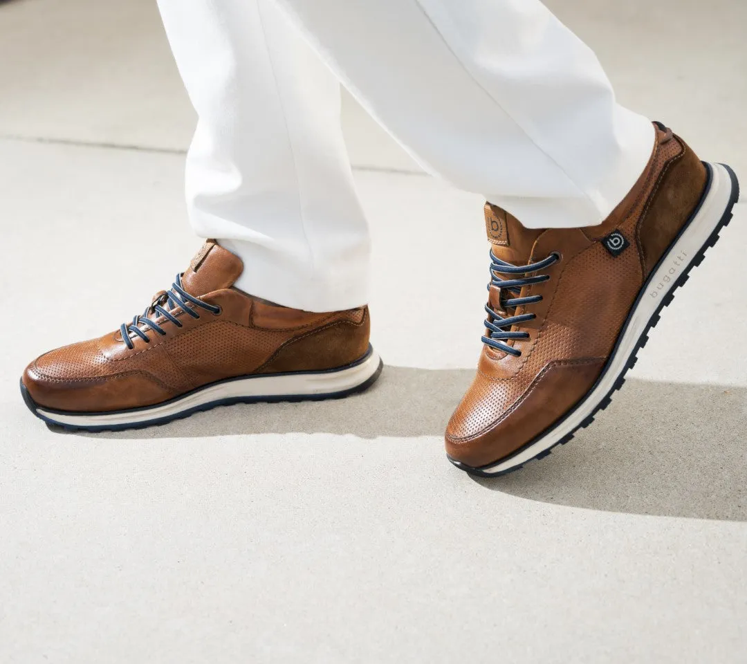 bugatti Cognac Casual Shoes
