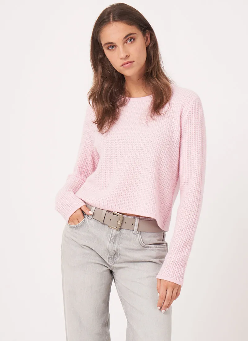 Cashmere Rib Crew Neck Sweater