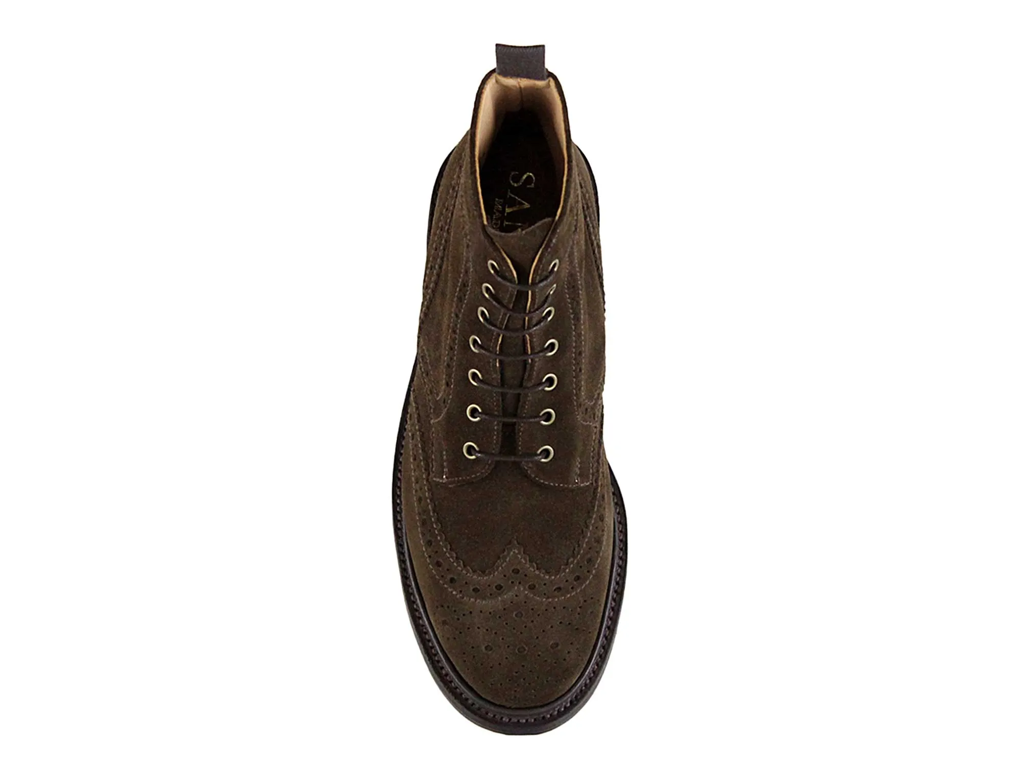 CHELTENHAM Men's Chocolate Brown Suede Brogue Boot