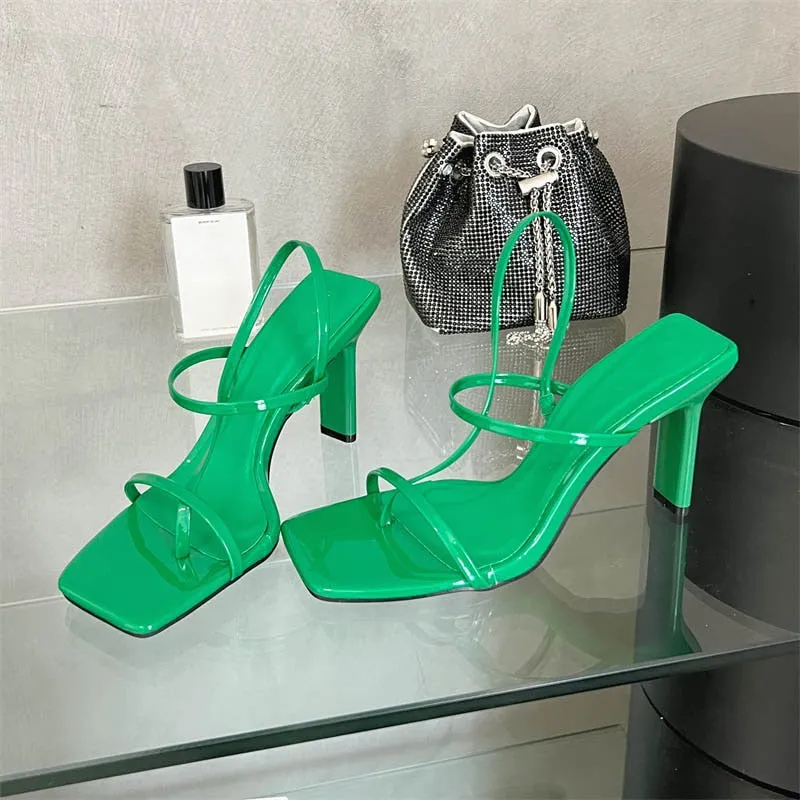 Classic Square Toe High Heels