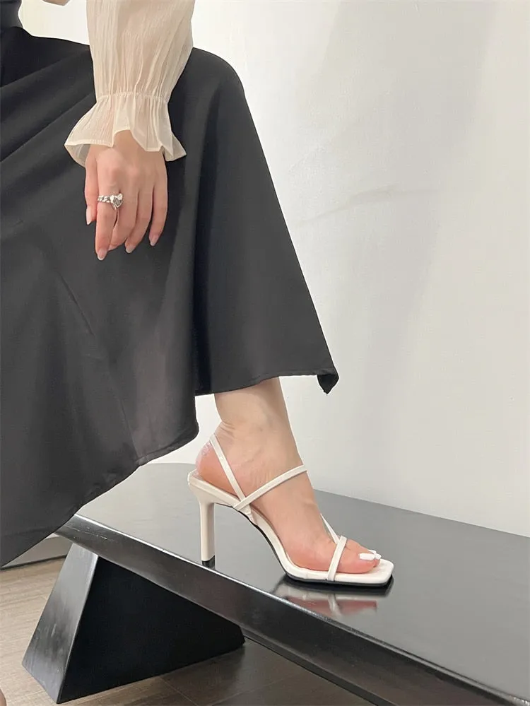 Classic Square Toe High Heels
