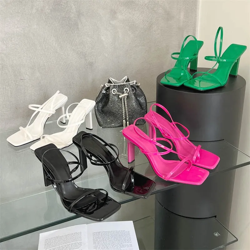 Classic Square Toe High Heels