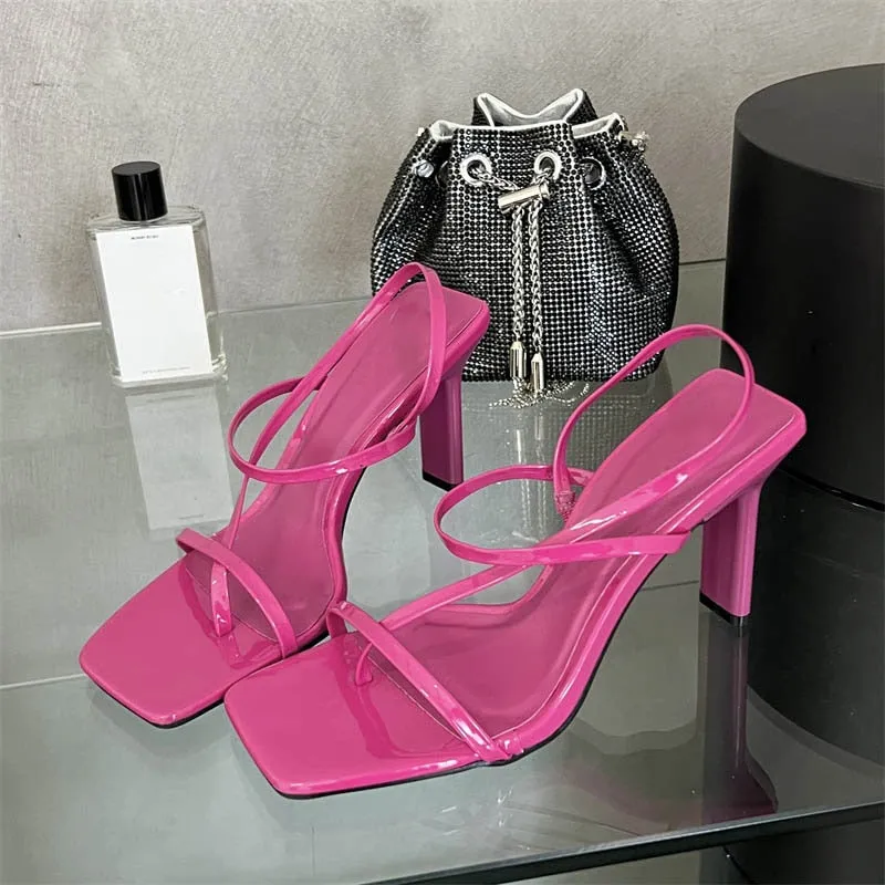 Classic Square Toe High Heels