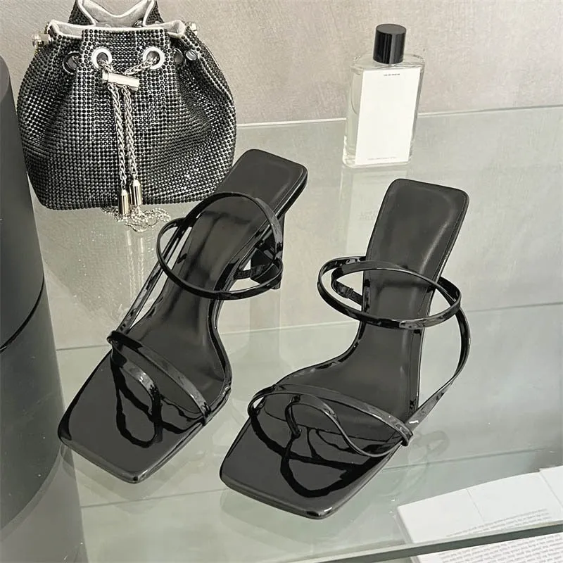 Classic Square Toe High Heels