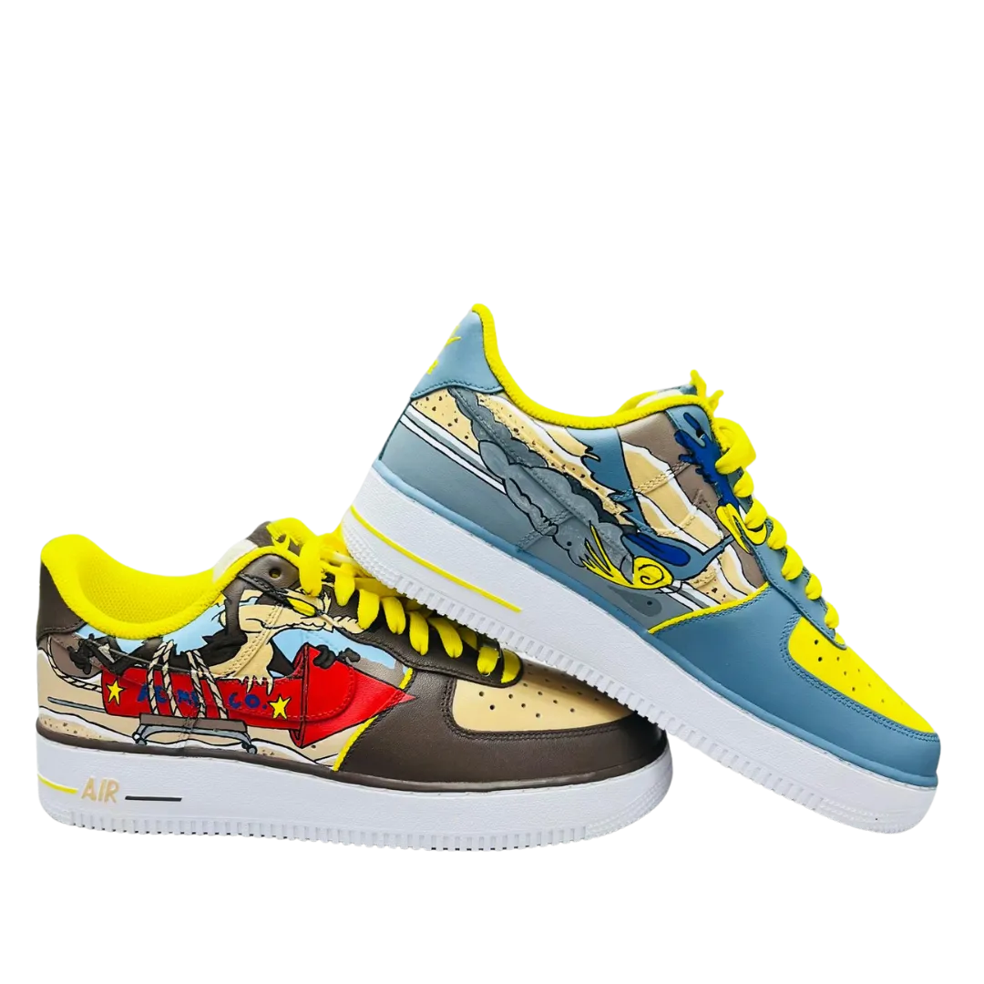 Custom "Speed Soles Air Force 1 Road Runner Edition"