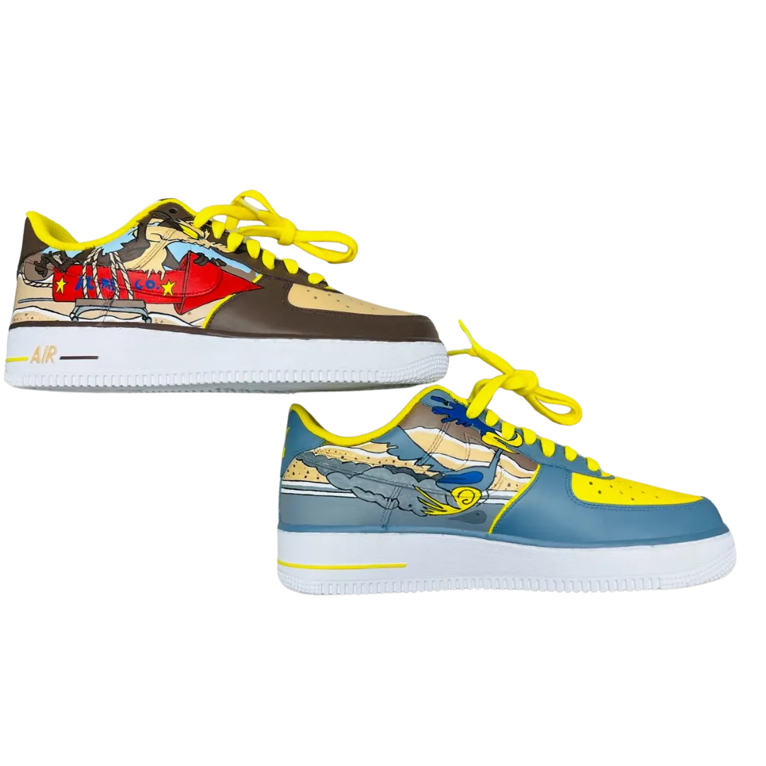 Custom "Speed Soles Air Force 1 Road Runner Edition"
