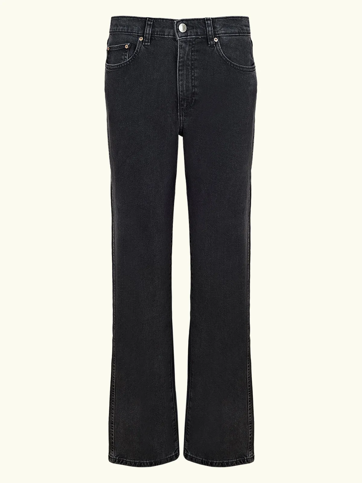 Demie Straight Leg Jeans - Grey