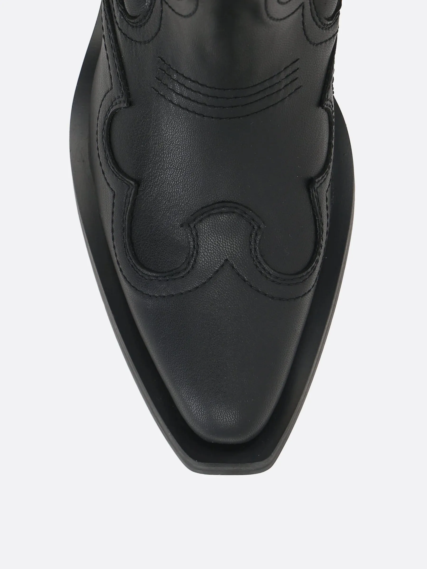 Embroidered Western Leather Boots