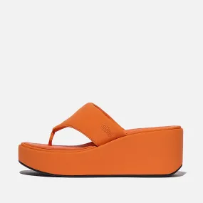 Fitflop - PlatFForms Wedge Toe-Post Sandal - Satsuma