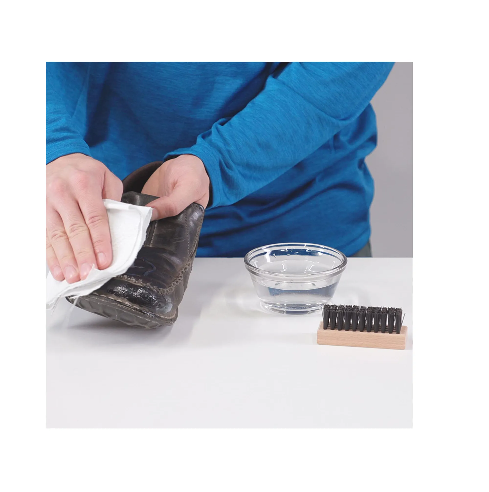 Gear Aid Revivex Leather Boot Care Kit with Water Repellent Cleaner Brush and Cloth
