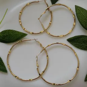 Gold Plated Hoops Earrings Gold Plated Hoops Earrings