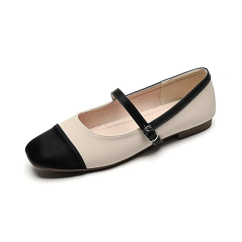 hulianfu  new women's flat shoes Korean style Ladies Casual Loafers shallow mouth design Mary Jane career and party wear free shippin