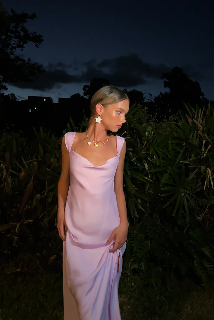 JULIETTE GOWN - LILAC SILK