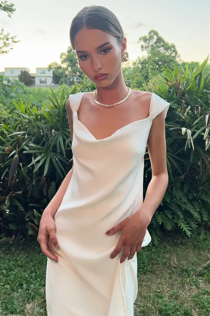 JULIETTE GOWN - PEARL SILK