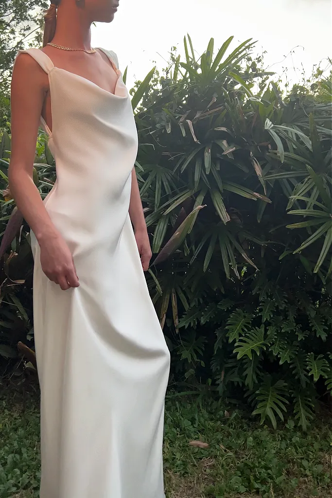 JULIETTE GOWN - PEARL SILK