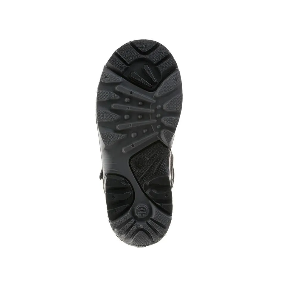 Kamik Kids Waterbug5 Pull On Rounded Toe Waterproof Snow Boots, Black/Charcoal
