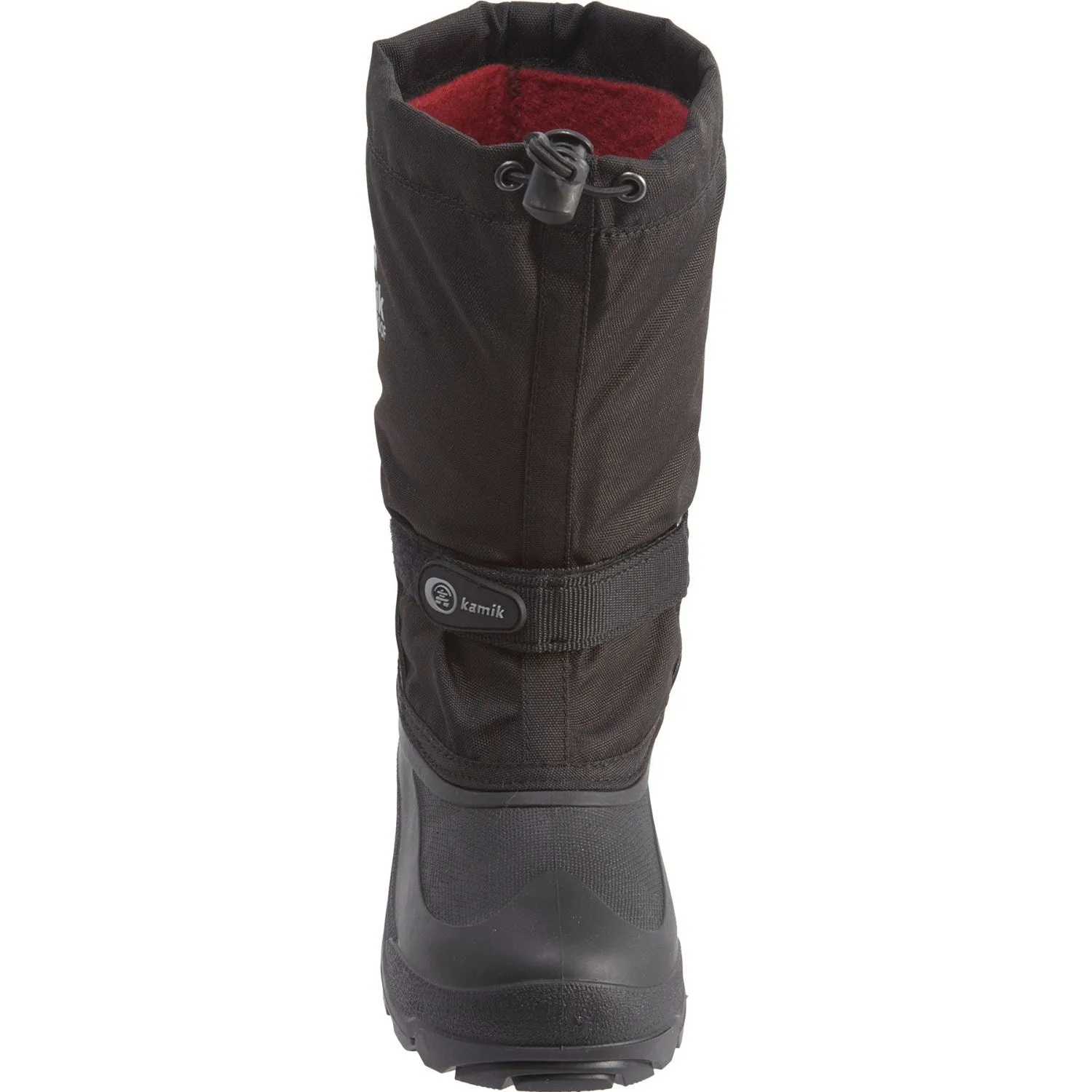 Kamik Kids Waterbug5 Pull On Rounded Toe Waterproof Snow Boots, Black/Charcoal