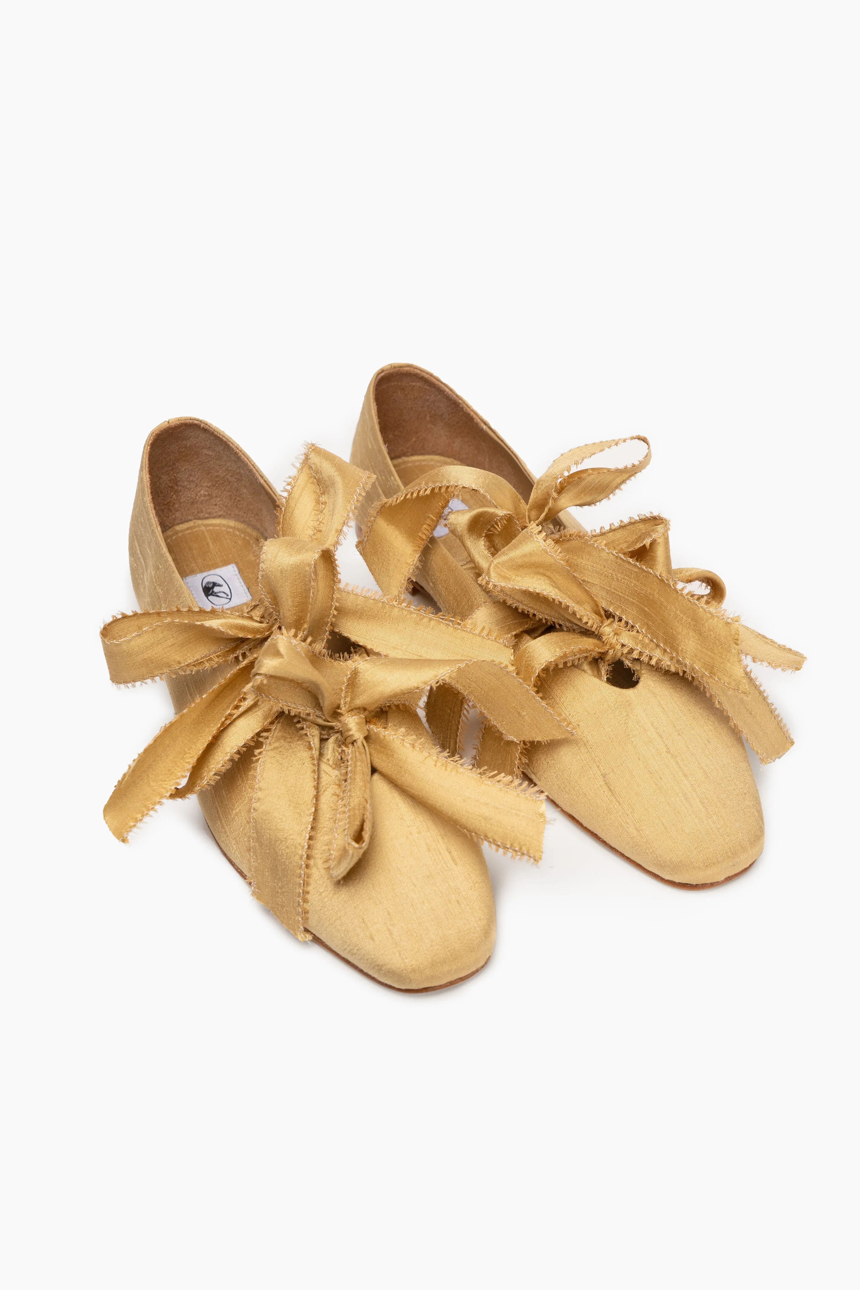 Mille-feuille Silk Flats with Bows
