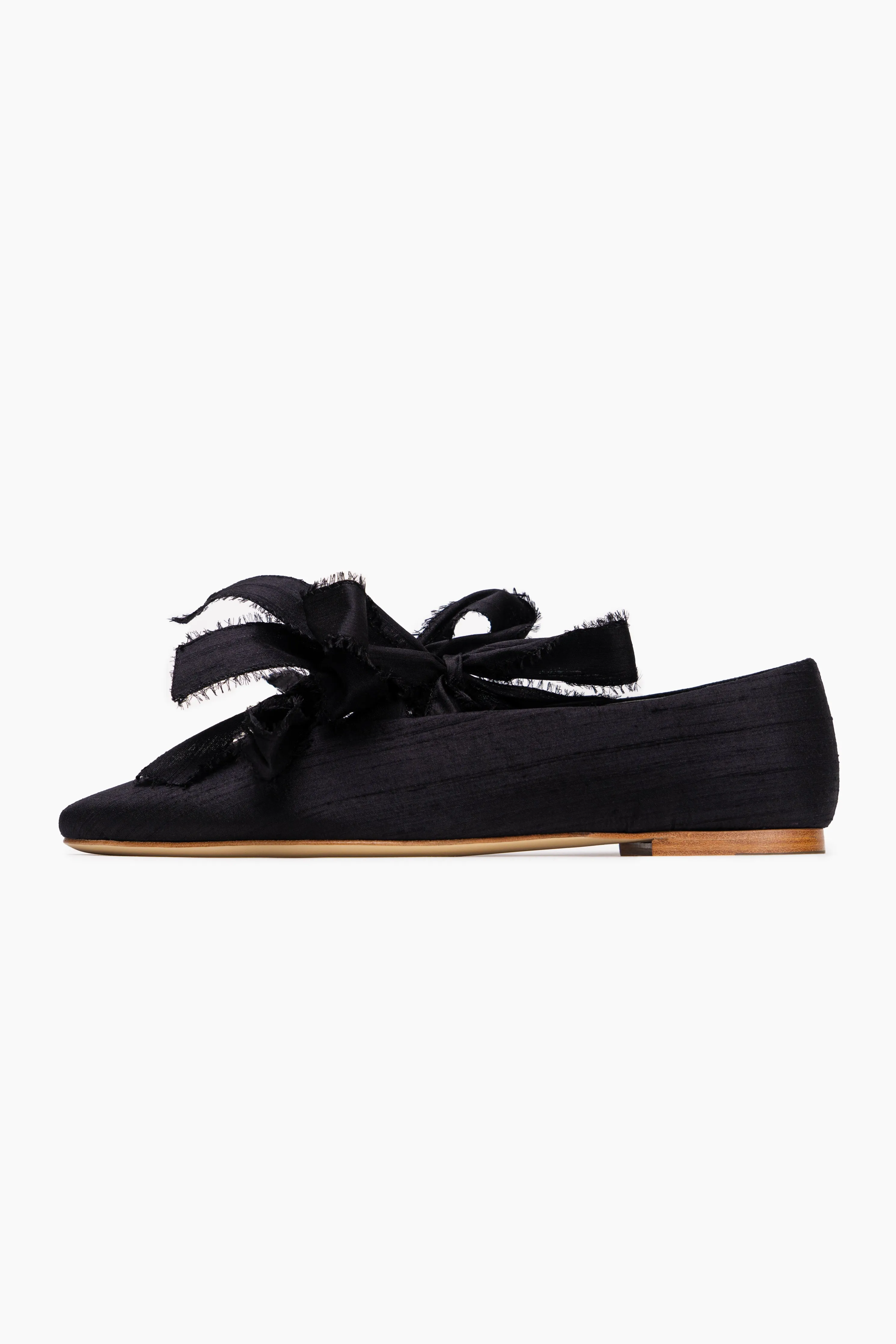 Mille-feuille Silk Flats with Bows