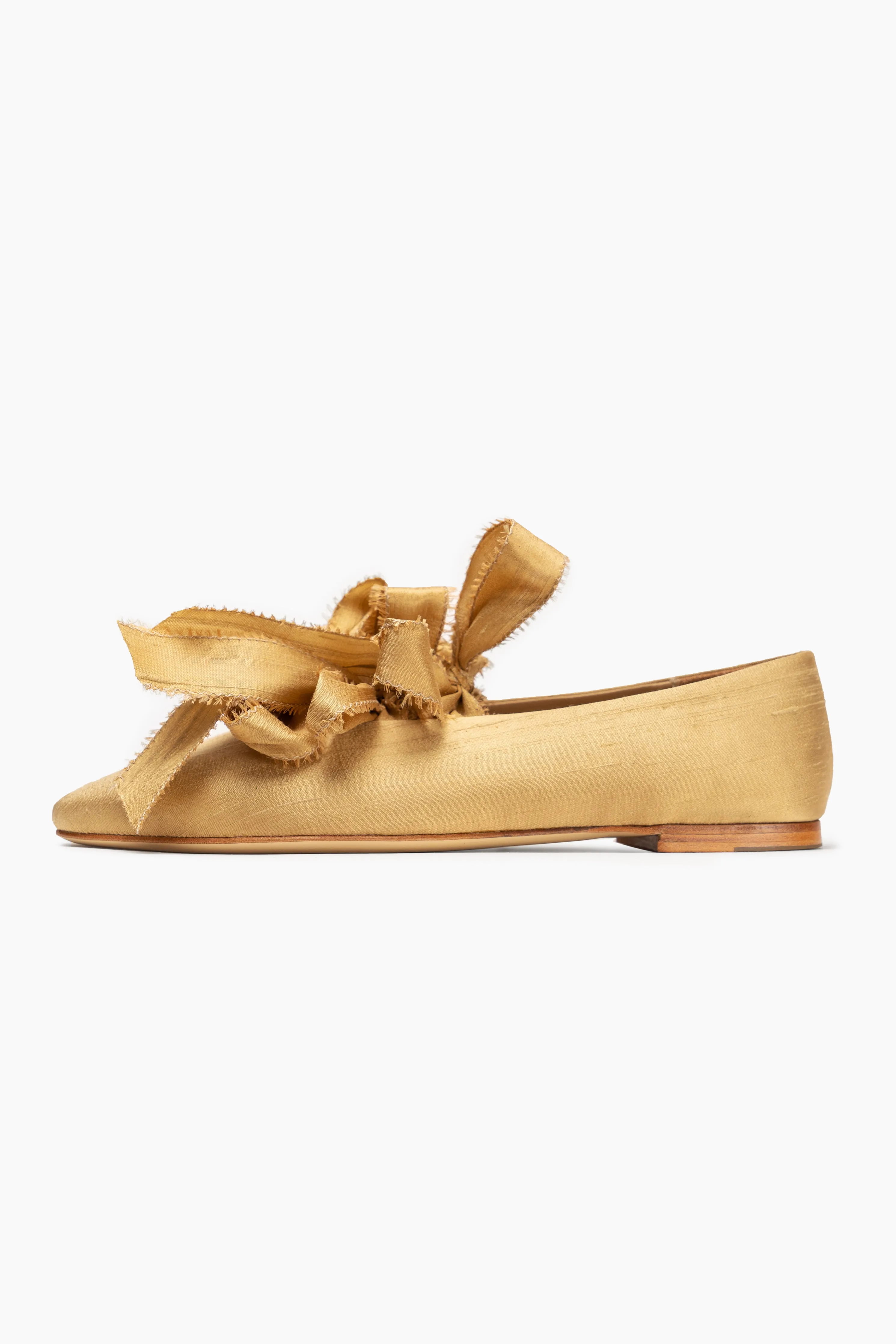 Mille-feuille Silk Flats with Bows