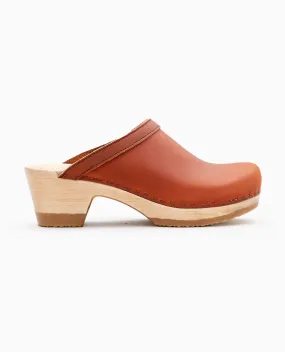 Old School Clog On Mid Heel
