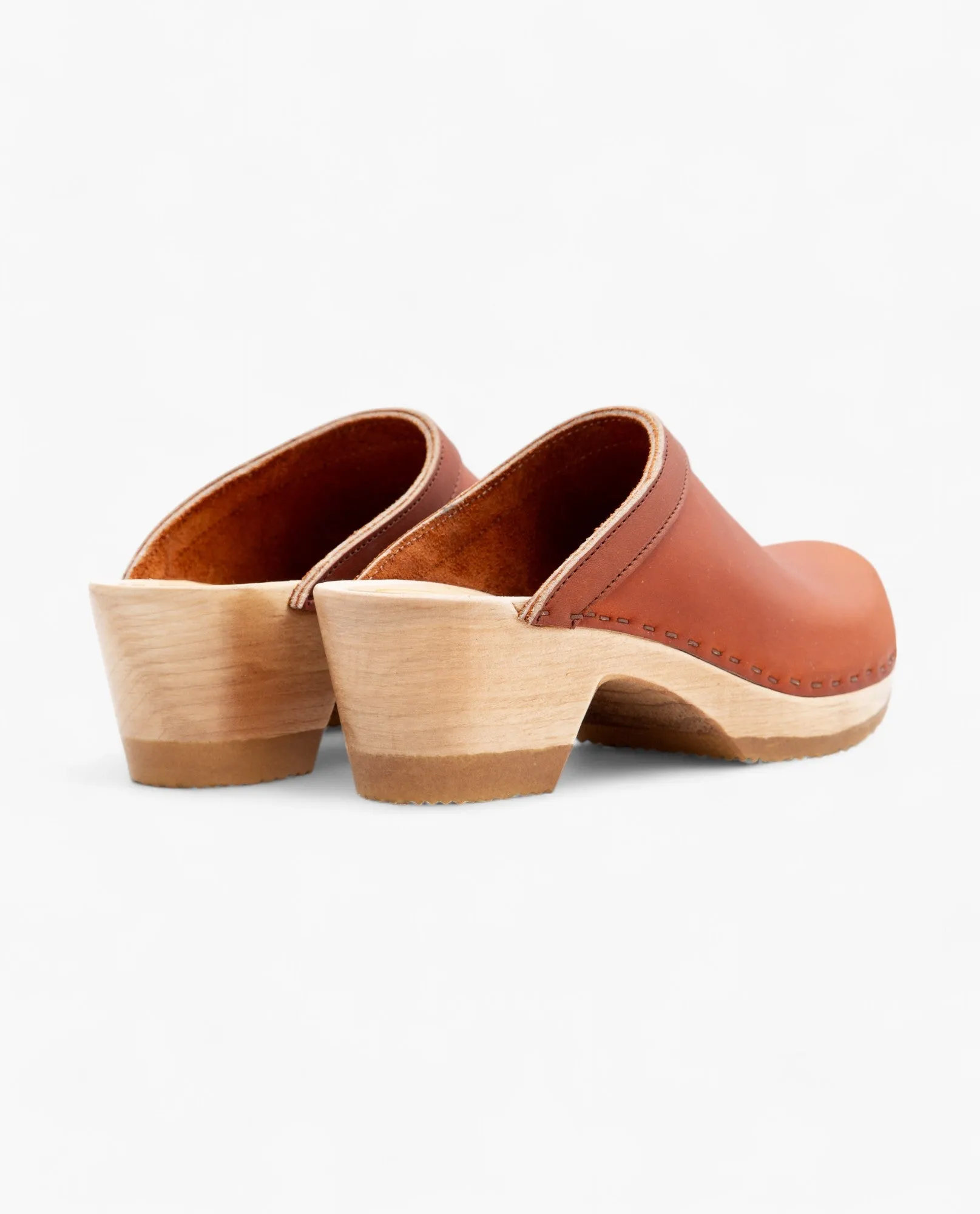 Old School Clog On Mid Heel