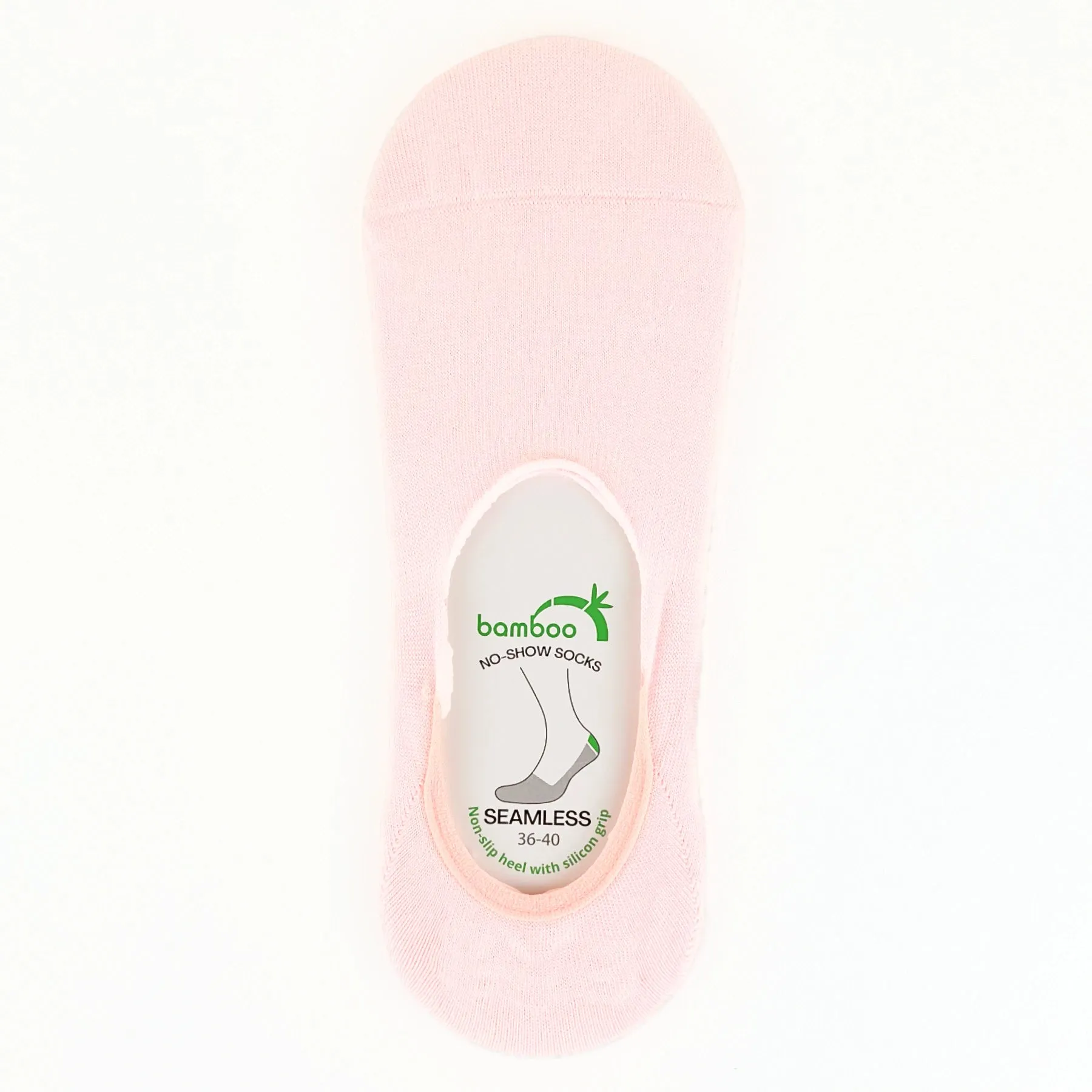 Pink Bamboo No-Show Socks
