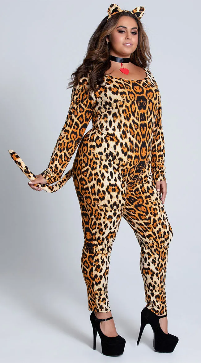Plus Size Sexy Cougar Costume