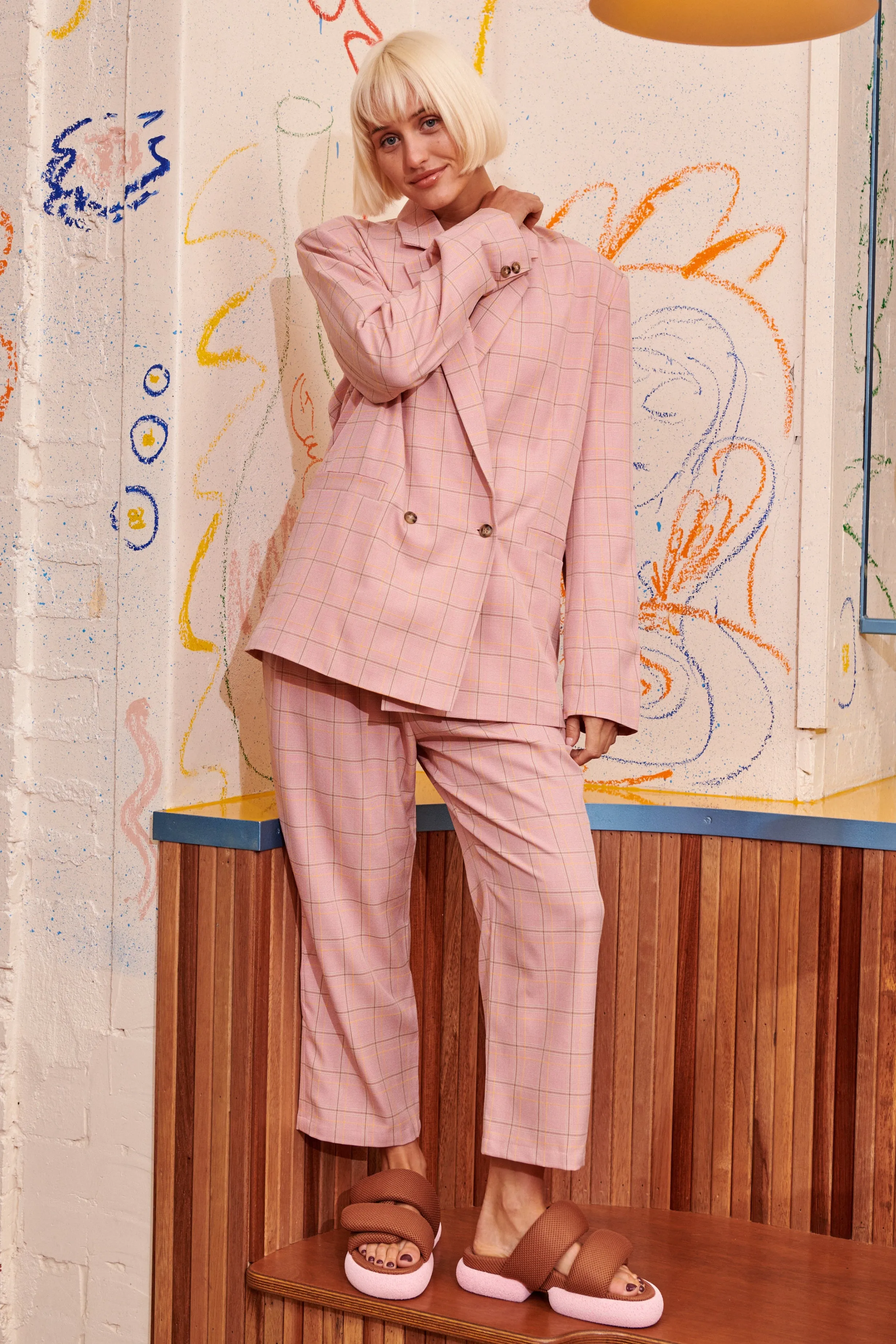 Rowan Blazer in Pink