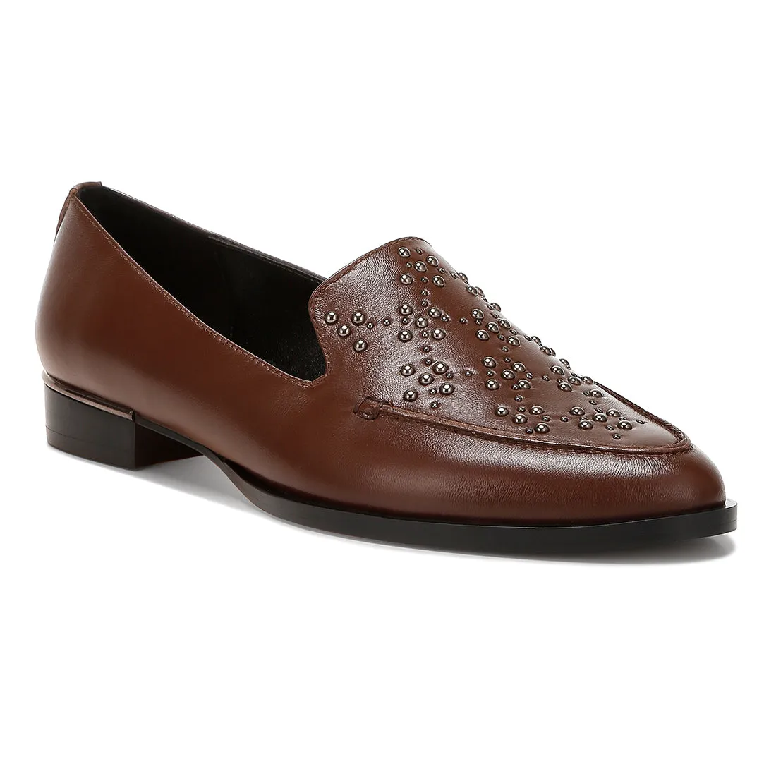 Studded Genuine Leather Loafers