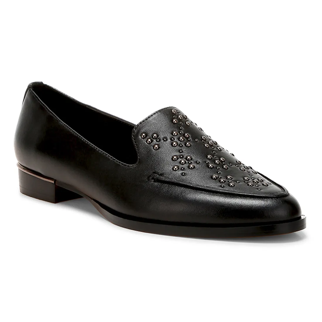 Studded Genuine Leather Loafers