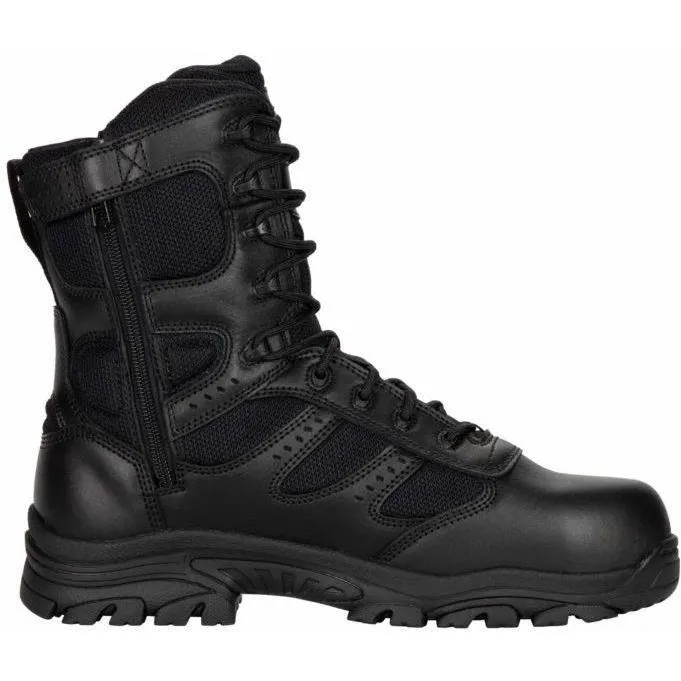 Thorogood Men's The Deuce 8" Waterproof Side Zip Duty Boot - Black - 834-6219