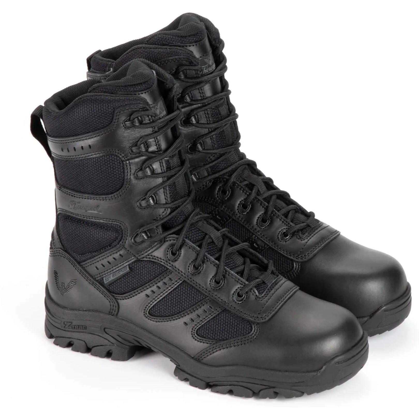 Thorogood Men's The Deuce 8" Waterproof Side Zip Duty Boot - Black - 834-6219