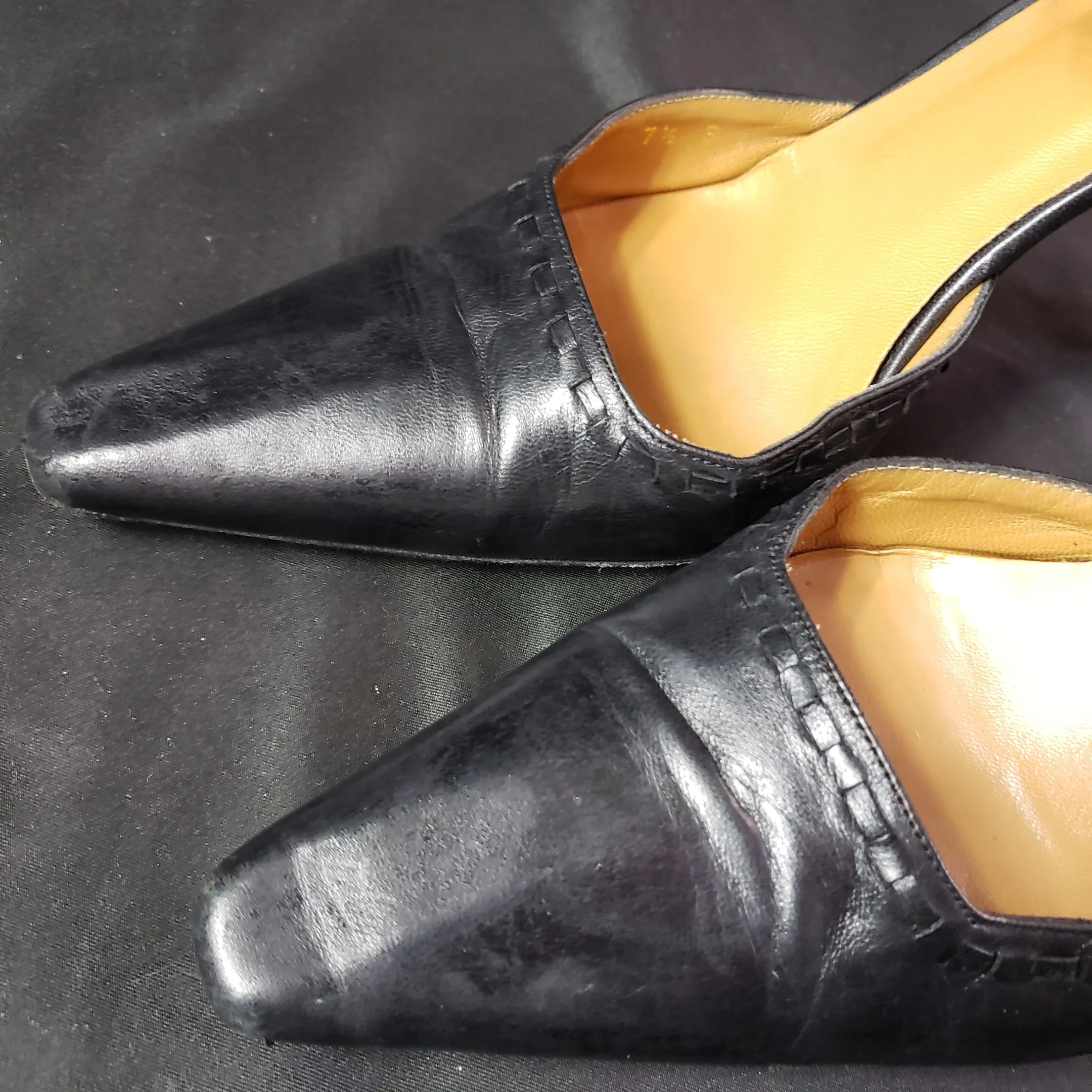 Vintage Gucci Ankle Wrap Pumps Size 7.5
