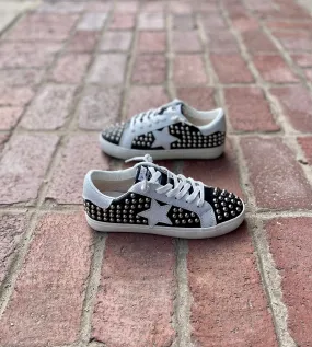 Vintage Havana Spiked Black Sneaker